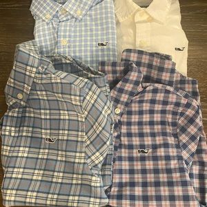 Lot of 4 Vineyard Vines LS button down shirts